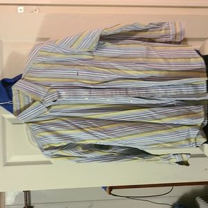 Green and blue Lacoste button down